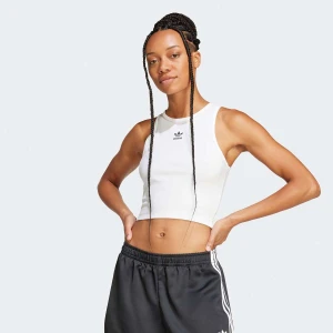 Essential Ribbed Tanktop, markiadidas Originals, Topy, w kolorze biały, rozmiar: