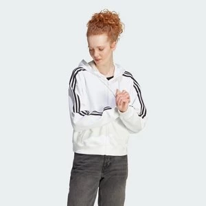 Essentials 3-Stripes French Terry Bomber Full-Zip Hoodie Adidas