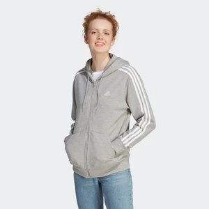 Essentials 3-Stripes French Terry Regular Full-Zip Hoodie Adidas