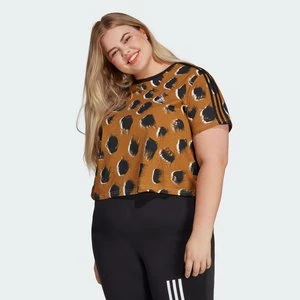 Essentials 3-Stripes Single Jersey Crop Top (Plus Size) Adidas