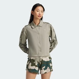 Essentials Camo Printed 3-Stripes Twill Coach Jacket Adidas