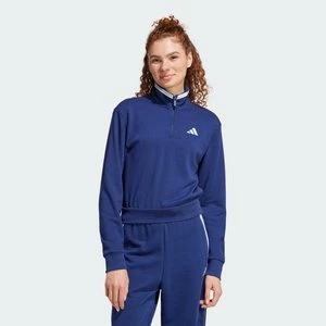 Essentials Color Pop French Terry Crop Quarter-Zip Track Jacket Adidas