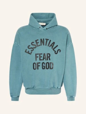 Essentials - Fear Of God Bluza Z Kapturem Oversize blau