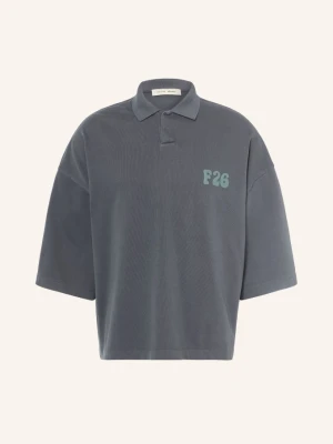 Essentials - Fear Of God Koszulka Polo Z Jerseyu Z Rękawami 3 / 4 grau CZIEMNOSZARY
