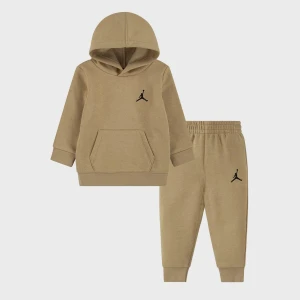 Jordan Essentials Fleece Pullover Set (2 Piece) uniseks Rampersy i zestawy dla niemowląt beż rozmiar Odzież