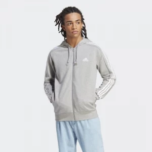 Essentials French Terry 3-Stripes Full-Zip Hoodie adidas