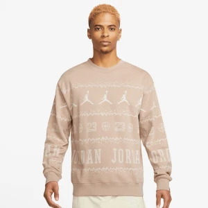 Zdjęcie produktu Jordan Essentials Holiday Fleece Crew mężczyźni Bluzy beż rozmiar Odzież
