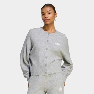 Essentials Knit Cardigan adidas Originals szary