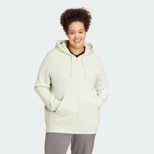 Essentials Linear Full-Zip French Terry Hoodie (Plus Size) Adidas