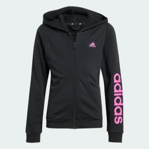 Essentials Linear Logo Full-Zip Hoodie Adidas czarny