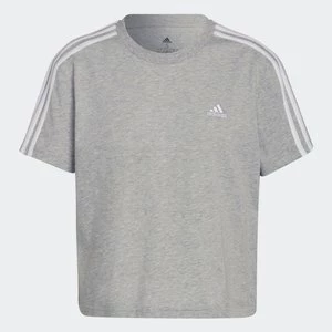 Essentials Loose 3-Stripes Cropped Tee Adidas