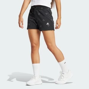 Essentials Monogram Fleece Graphic Shorts Adidas