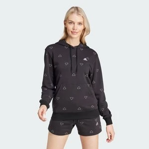 Essentials Monogram Regular French Terry Graphic Hoodie Adidas