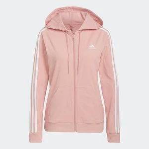 Essentials Single Jersey 3-Stripes Full-Zip Hoodie Adidas