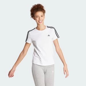 Essentials Slim 3-Stripes Tee Adidas