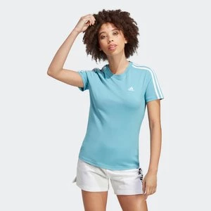 Essentials Slim 3-Stripes Tee Adidas