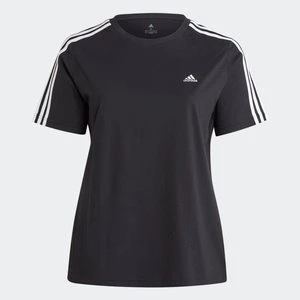 Essentials Slim 3-Stripes Tee (Plus Size) Adidas