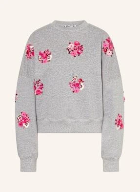 Essentiel Antwerp Bluza Nierozpinana Itro Z Cekinami I Ozdobnymi Perełkami grau