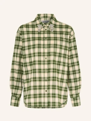 Essentiel Antwerp Bluzka Koszulowa Juices Z Kamieniami Ozdobnymi gruen