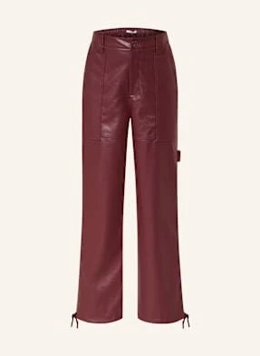 Essentiel Antwerp Bojówki Itao Z Imitacji Skóry rot