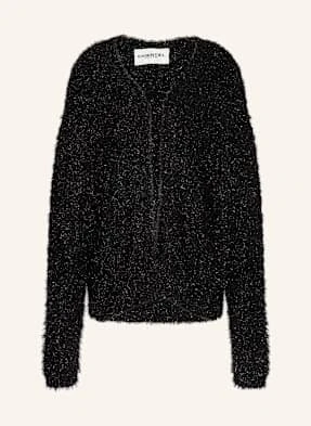 Essentiel Antwerp Dzianinowe Wdzianko Ileast Z Błyszczącą Przędzą schwarz