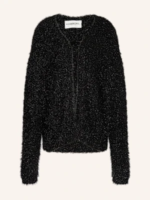 Essentiel Antwerp Dzianinowe Wdzianko Ileast Z Błyszczącą Przędzą schwarz