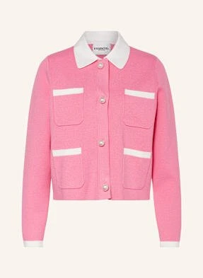 Essentiel Antwerp Kardigan Haurel Z Ozdobnymi Perełkami pink