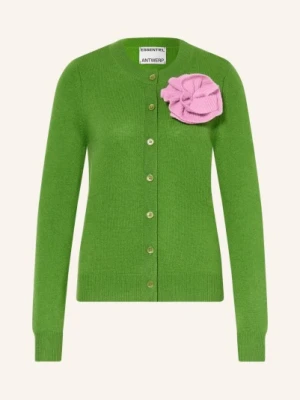 Essentiel Antwerp Kardigan Jaune Z Kaszmiru gruen