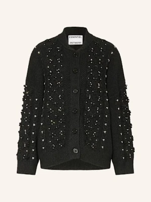 Essentiel Antwerp Kardigan Z Ozdobnymi Kamykami schwarz