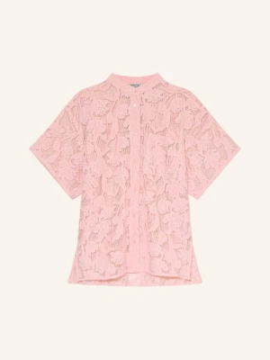 Essentiel Antwerp Koszula Hok Z Dziurkowanej Koronki pink