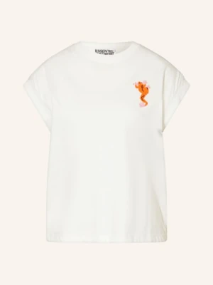 Essentiel Antwerp Koszulka Jungala Z Ozdobnymi Perełkami weiss