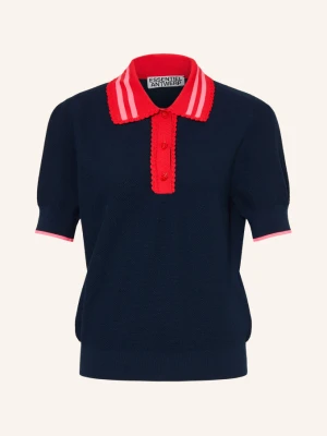 Essentiel Antwerp Koszulka Polo Z Dzianiny blau