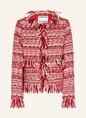 Essentiel Antwerp Kurtka Z Bouclé Iskra rot