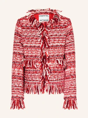 Essentiel Antwerp Kurtka Z Bouclé Iskra rot