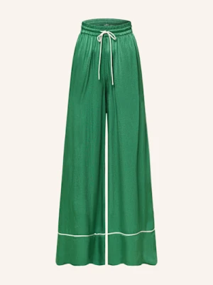 Essentiel Antwerp Spodnie Marlena Hontgomery Z Satyny gruen
