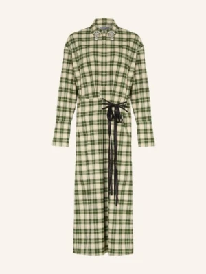 Essentiel Antwerp Sukienka Koszulowa Jid Z Kamieniami Ozdobnymi gruen