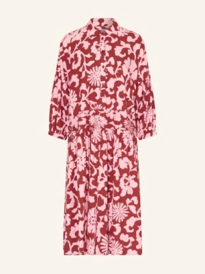 Essentiel Antwerp Sukienka Koszulowa Oversize Jea Z Rękawami 3/4 rosa