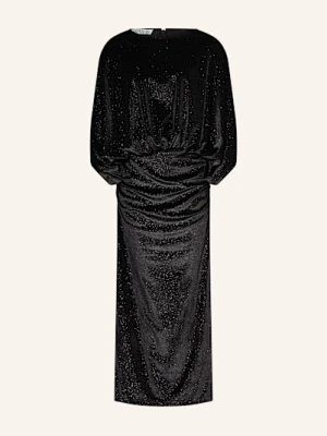 Essentiel Antwerp Sukienka Z Aksamitu Ividence schwarz