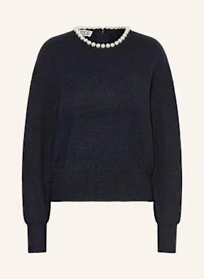 Essentiel Antwerp Sweter Inti Z Ozdobnymi Perełkami blau