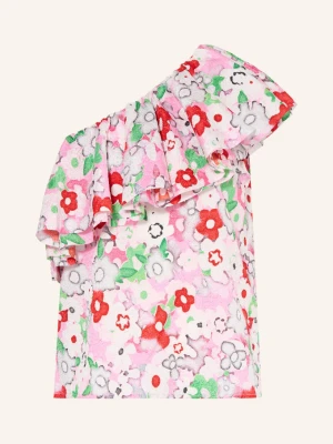 Essentiel Antwerp Top Z Jednym Ramiączkiem Jiland Z Falbanami rosa różowy