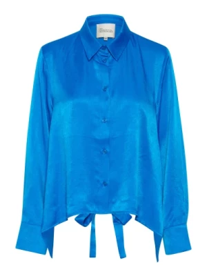 Estellemw Knot Koszula Bluzka Directoire Blue My Essential Wardrobe