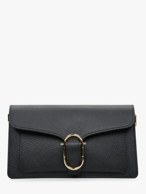 Estro: Czarna torebka damska na ramię z włoskiej skóry naturalnej Premium