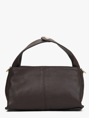 Estro: Mała ciemnobrązowa torebka damska z włoskiej skóry naturalnej Premium