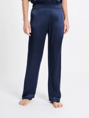 Spodnie piżamowe z jedwabiu Etam