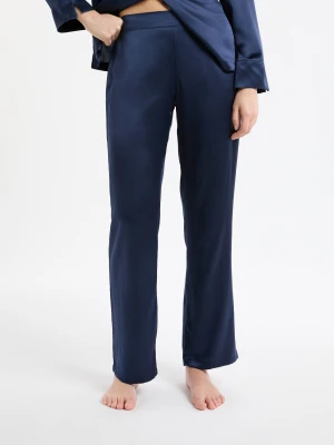 Spodnie piżamowe z jedwabiu Etam