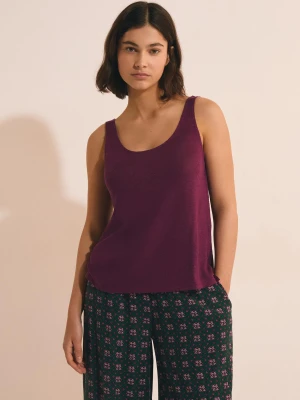 Lniana koszulka piżamowa Etam