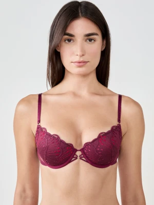 Biustonosz N.4 - Cienkie miseczki z haftem kwiatowym Etam