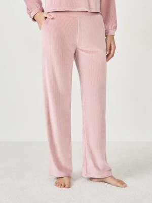 Spodnie piżamowe z efektem weluru Etam