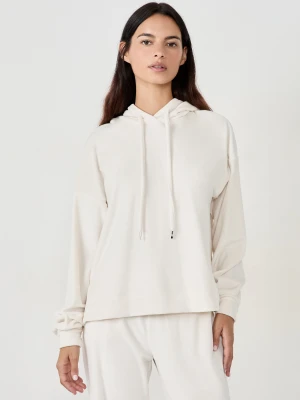Bluza z kapturem o efekcie weluru Etam