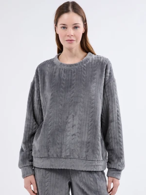 Bluza piżamowa z efektem weluru Etam